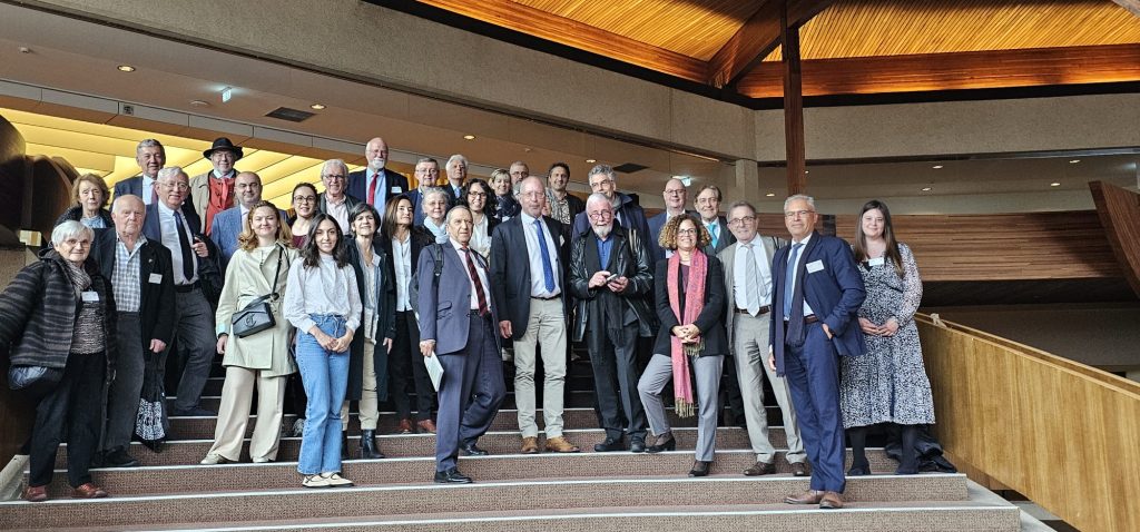 Group photo on the steps of the Council of Europe